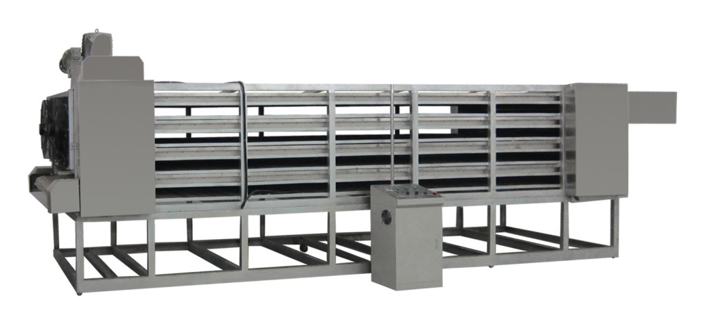 three layer cooling machine is used mostly in the corn flakes line